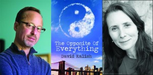 Author David Kalish, his debut book and interviewer Lale Davidson.